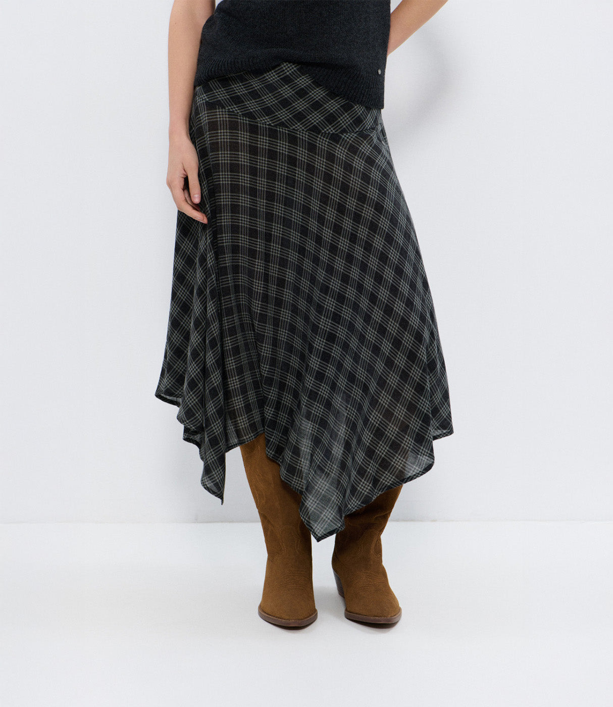 בראוני חצאית מידי לנשים