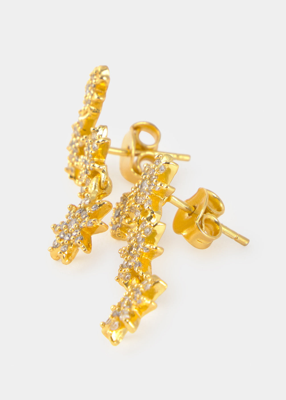 בראוני עגילים צמודים לנשים