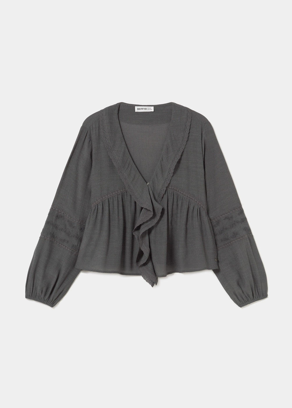 בראוני חולצה ארוכה לנשים