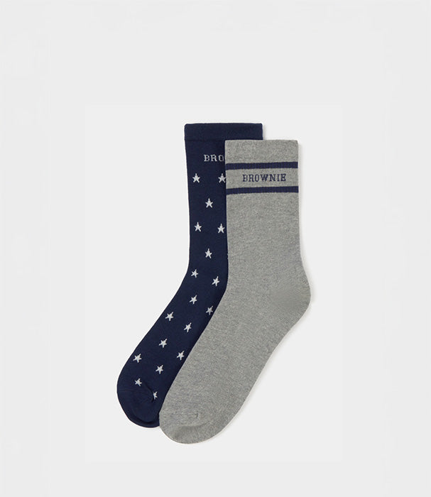 בראוני מארז 2 זוגות גרביים