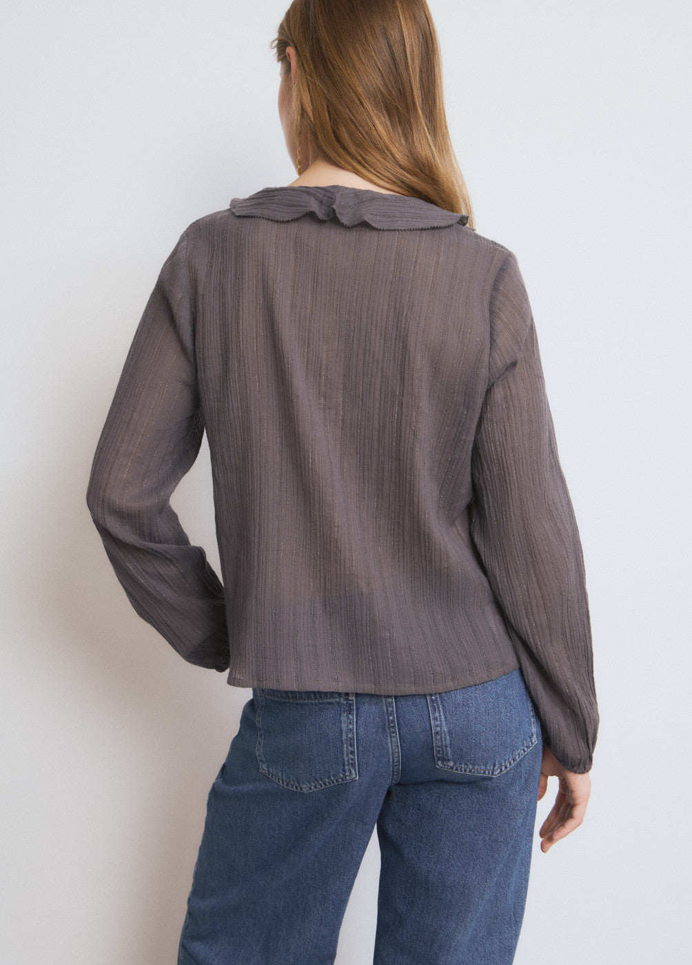 בראוני חולצה ארוכה לנשים