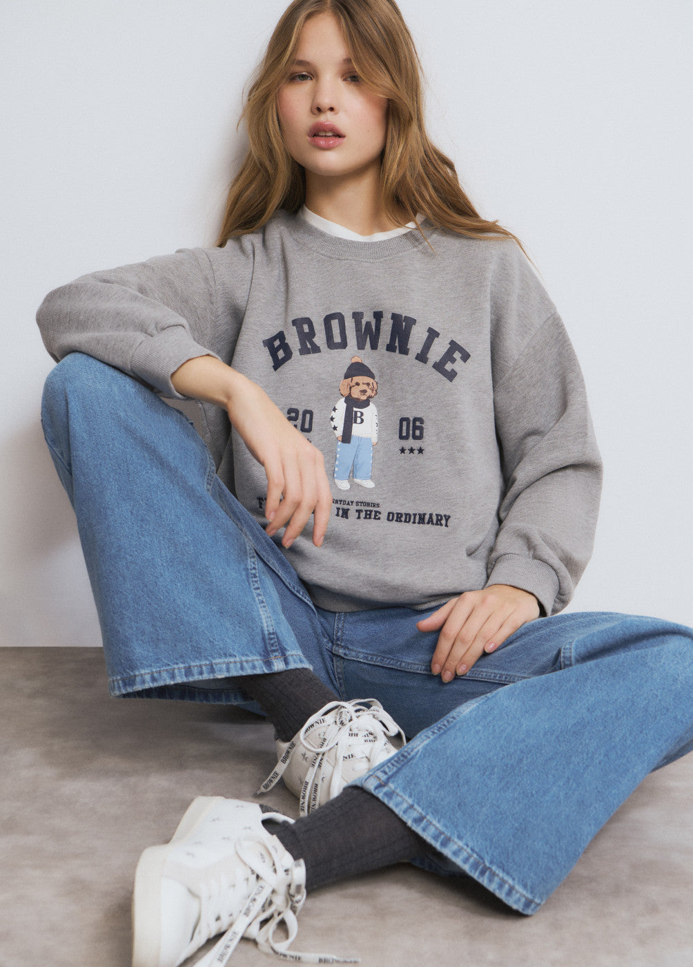 בראוני סווטשירט לנשים