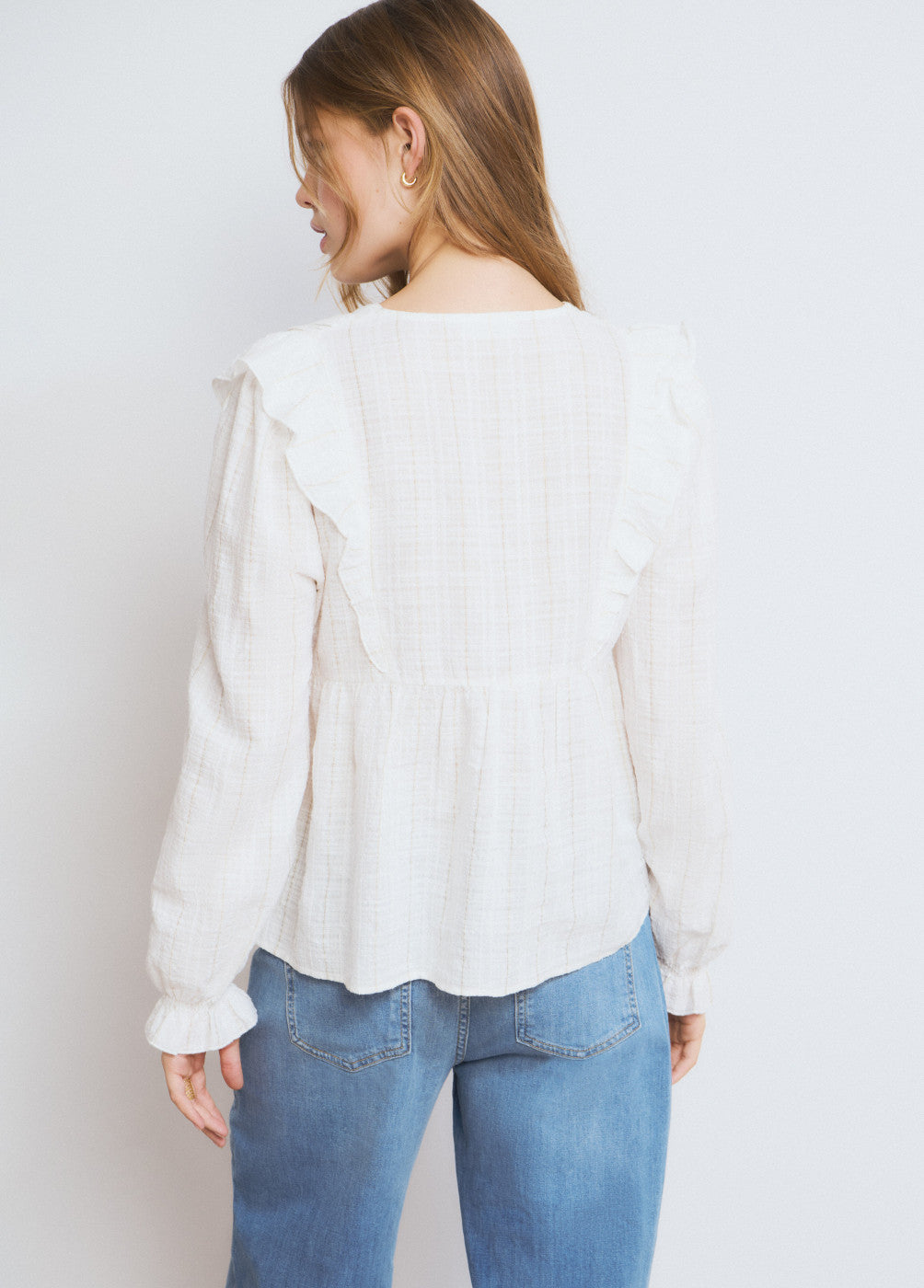 בראוני חולצה ארוכה לנשים