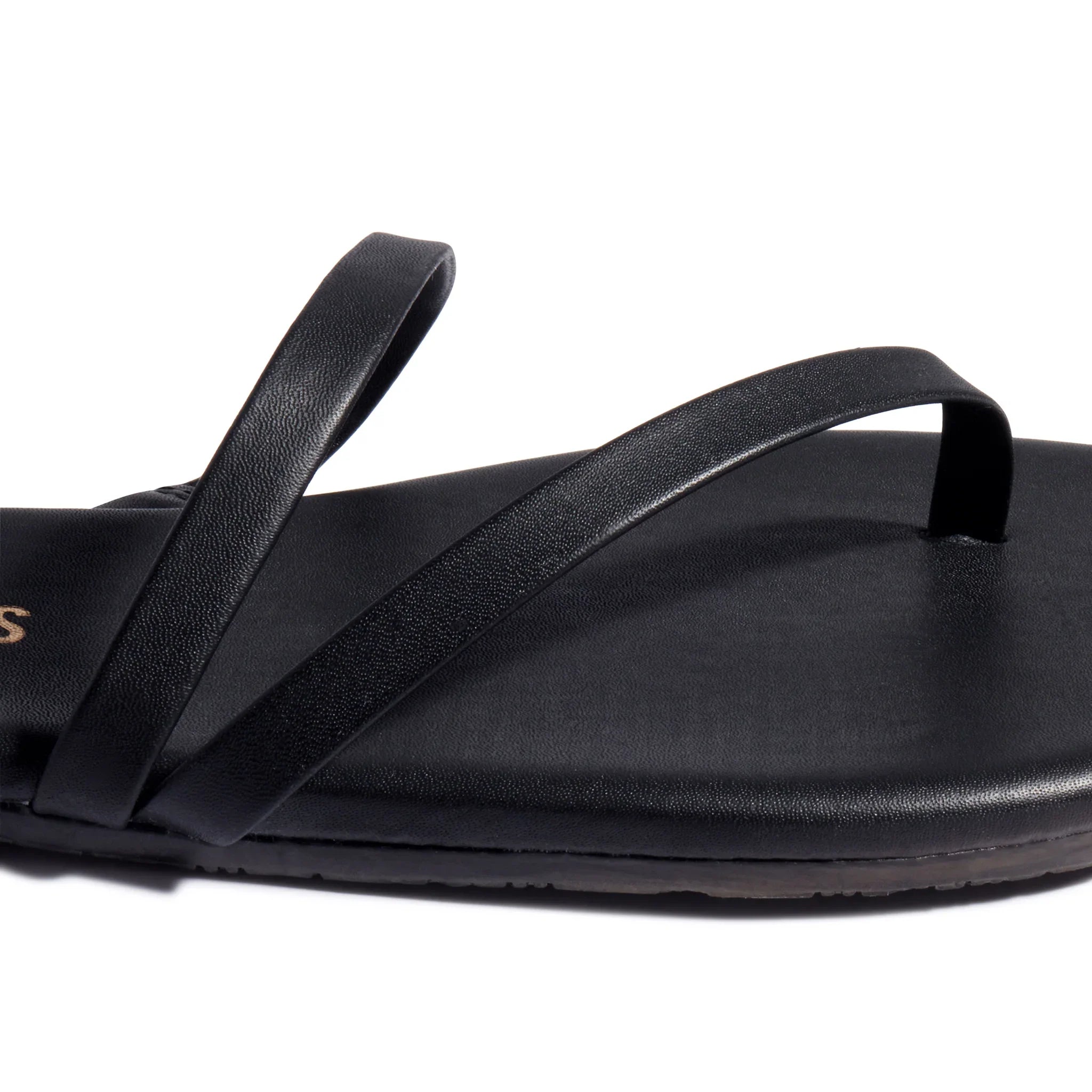 כפכף נשים שחור עם רצועות דקות, עיצוב אלגנטי מבית CHOZEN