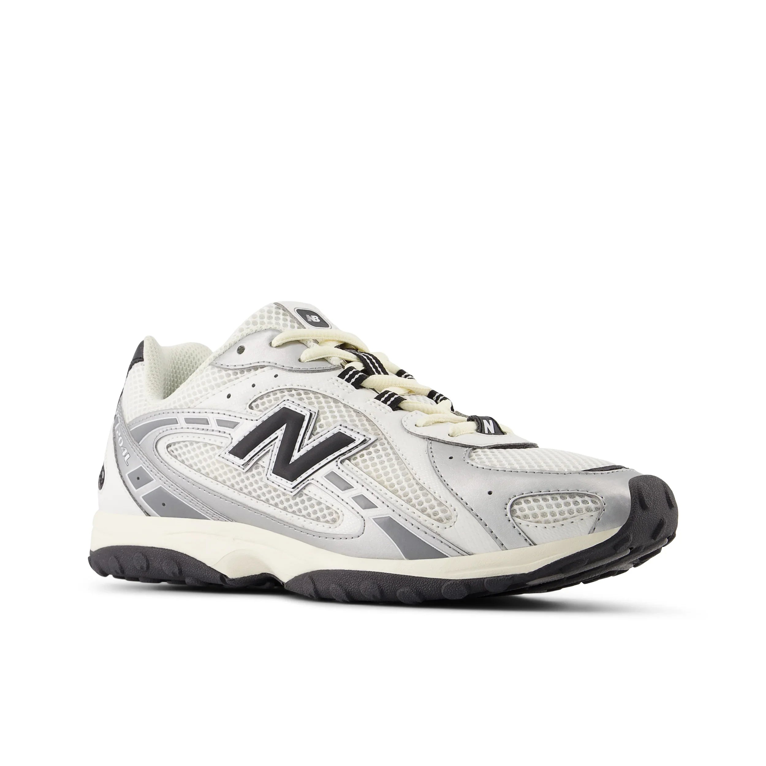 סניקרס ניו באלאנס לבן אפור עם לוגו N בולט, נעלי מותג במגוון עיצובים באתר CHOZEN