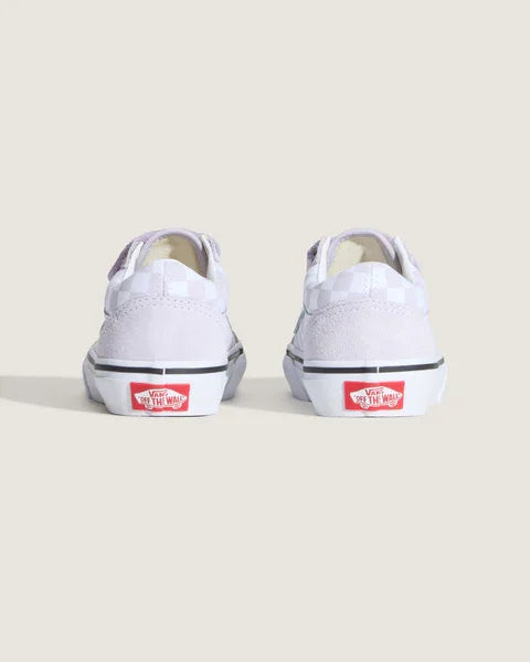 נעלי ואנס לבנות לנשים, צילום מהחלק האחורי, דגם קלאסי ב-CHOZEN