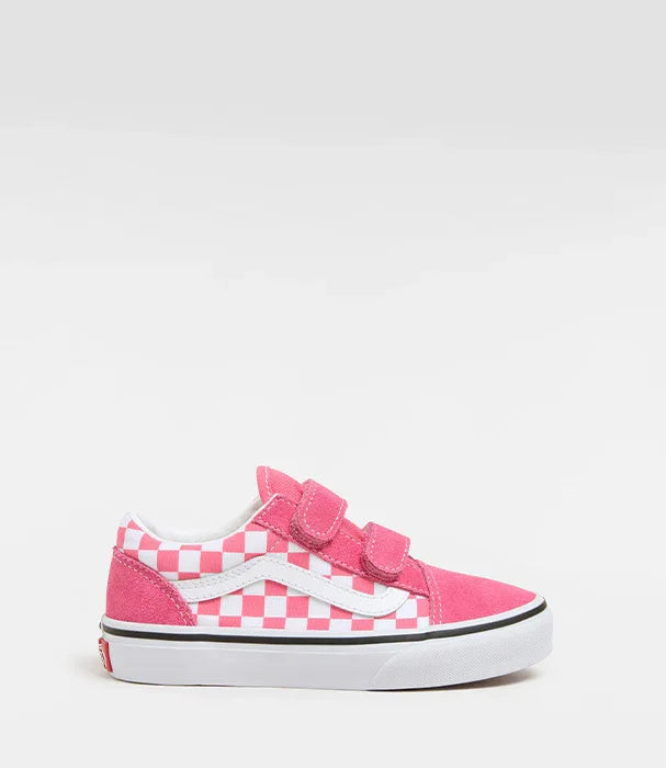 נעל ואנס ילדים ורודה דגם צ'קרבורד דו-צבעי, בדוגמת משבצות, באתר CHOZEN מותגים מובילים