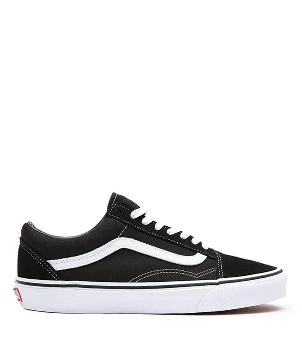 סניקרס ואנס שחור לבן עם פס צד, נעל קלאסית לגברים CHOZEN מותגים מובילים