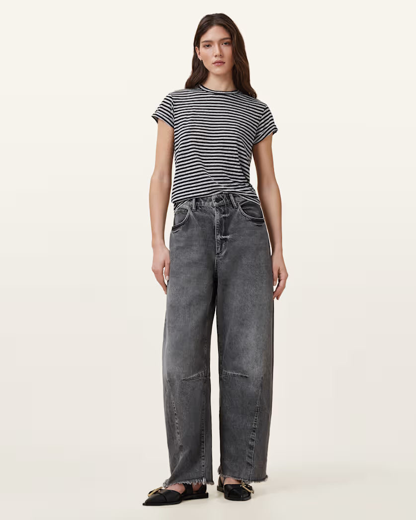 אול סיינטס טישירט קצרה ANNA STRIPE TEE לנשים