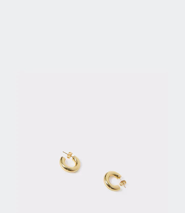 עגילי חישוק זהב קטנים, תכשיטי אופנה קלאסיים מבית CHOZEN