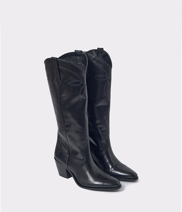 בראוני מגפי בוקרים לנשים