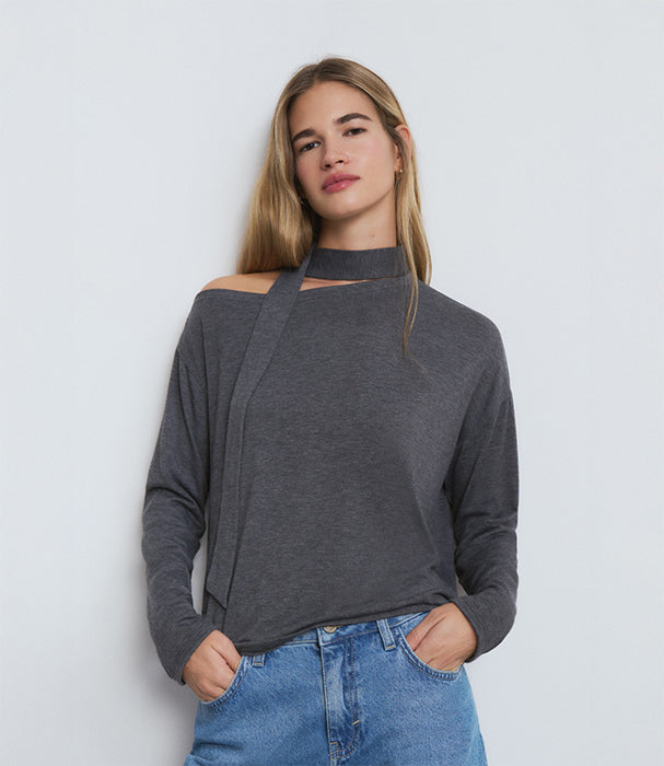 בראוני חולצה ארוכה לנשים