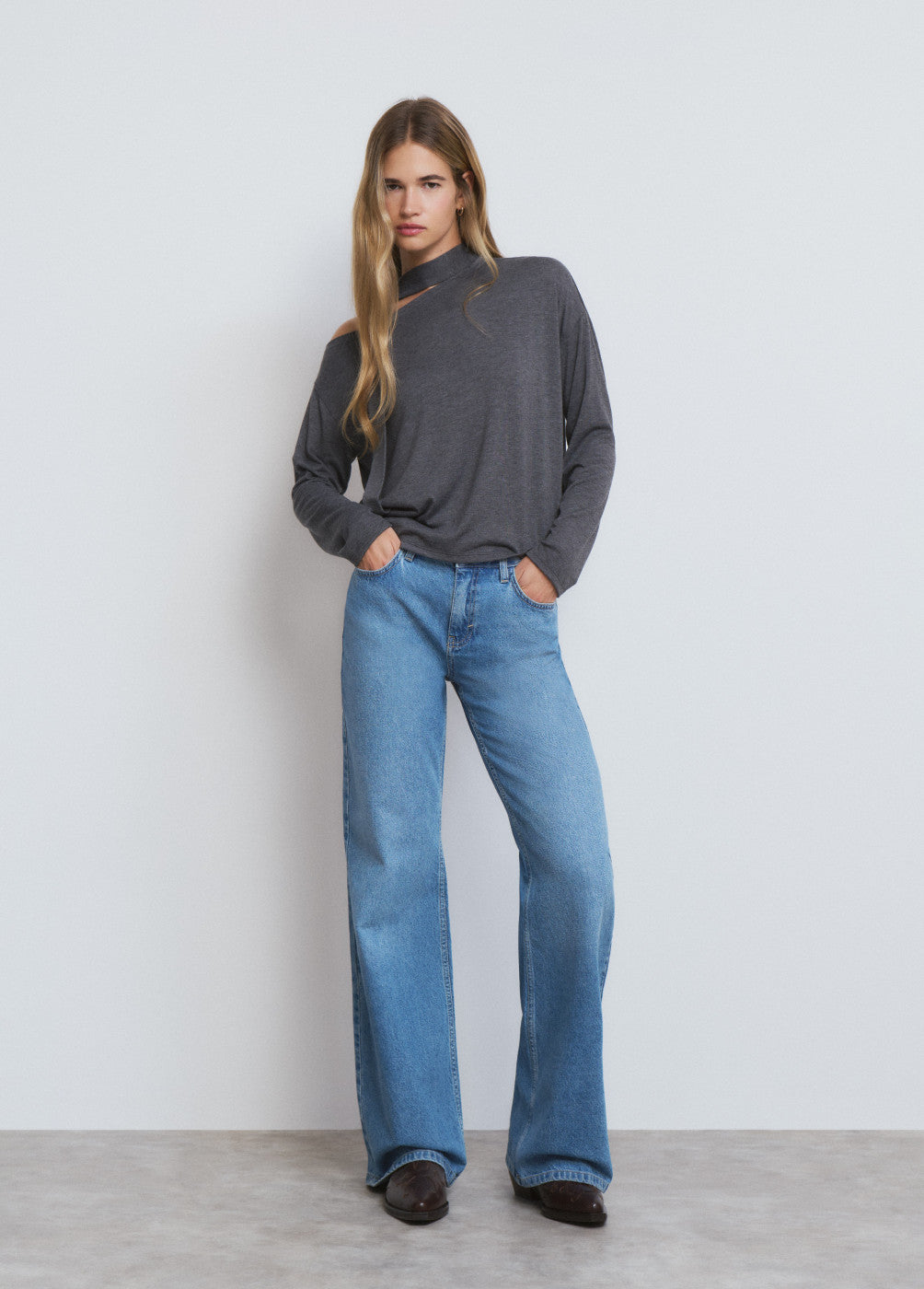 בראוני חולצה ארוכה לנשים