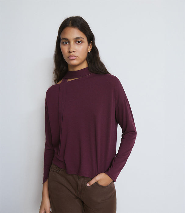 בראוני חולצה ארוכה לנשים