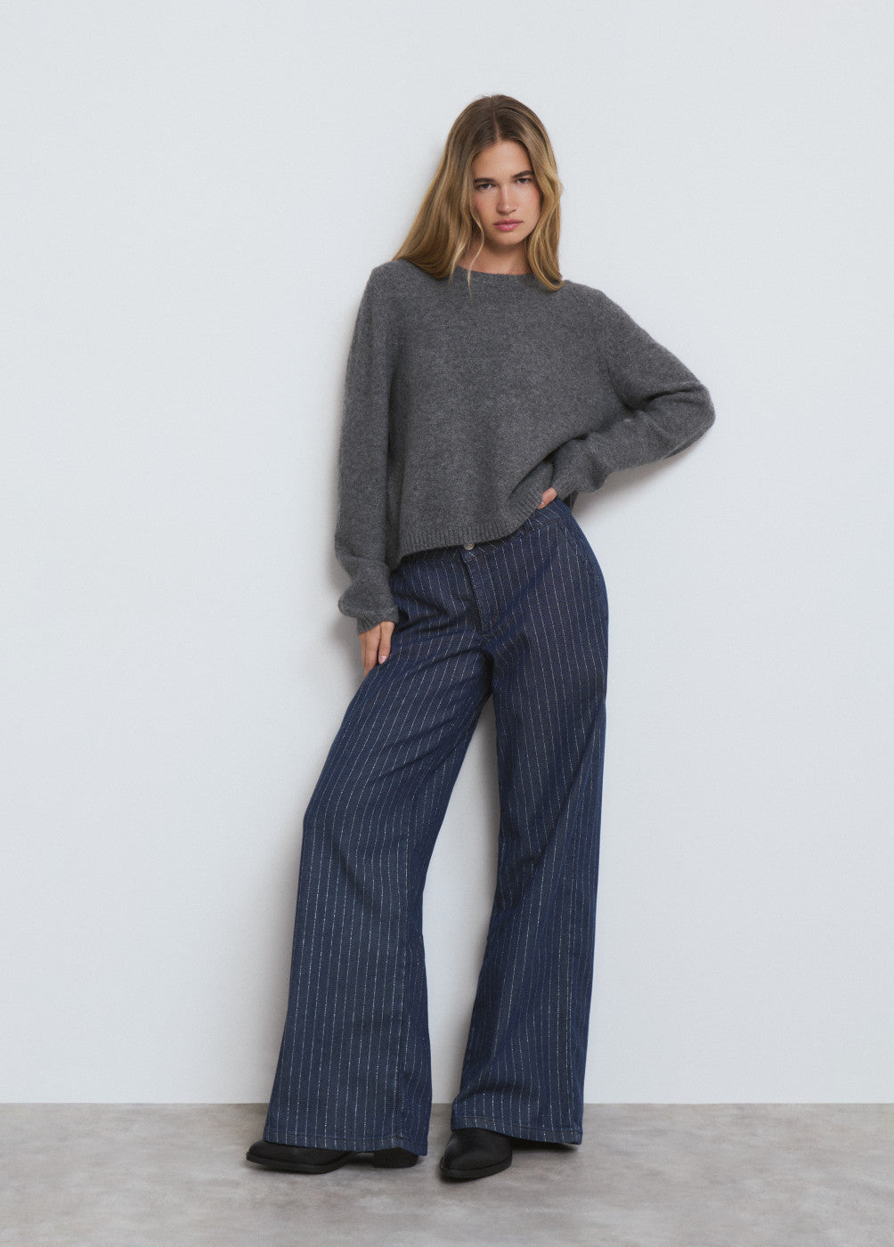 בראוני ג'ינס בגזרה ישרה לנשים