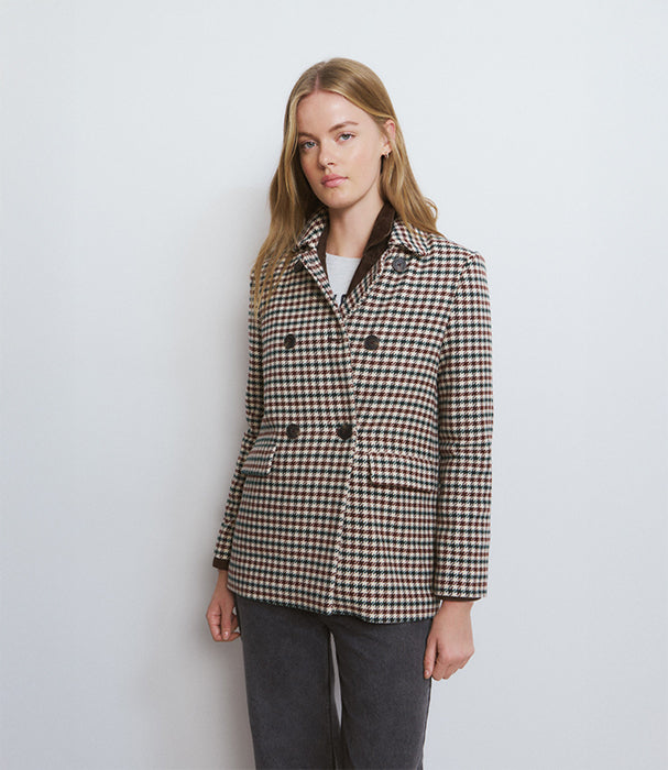 בראוני מעיל מחויט לנשים