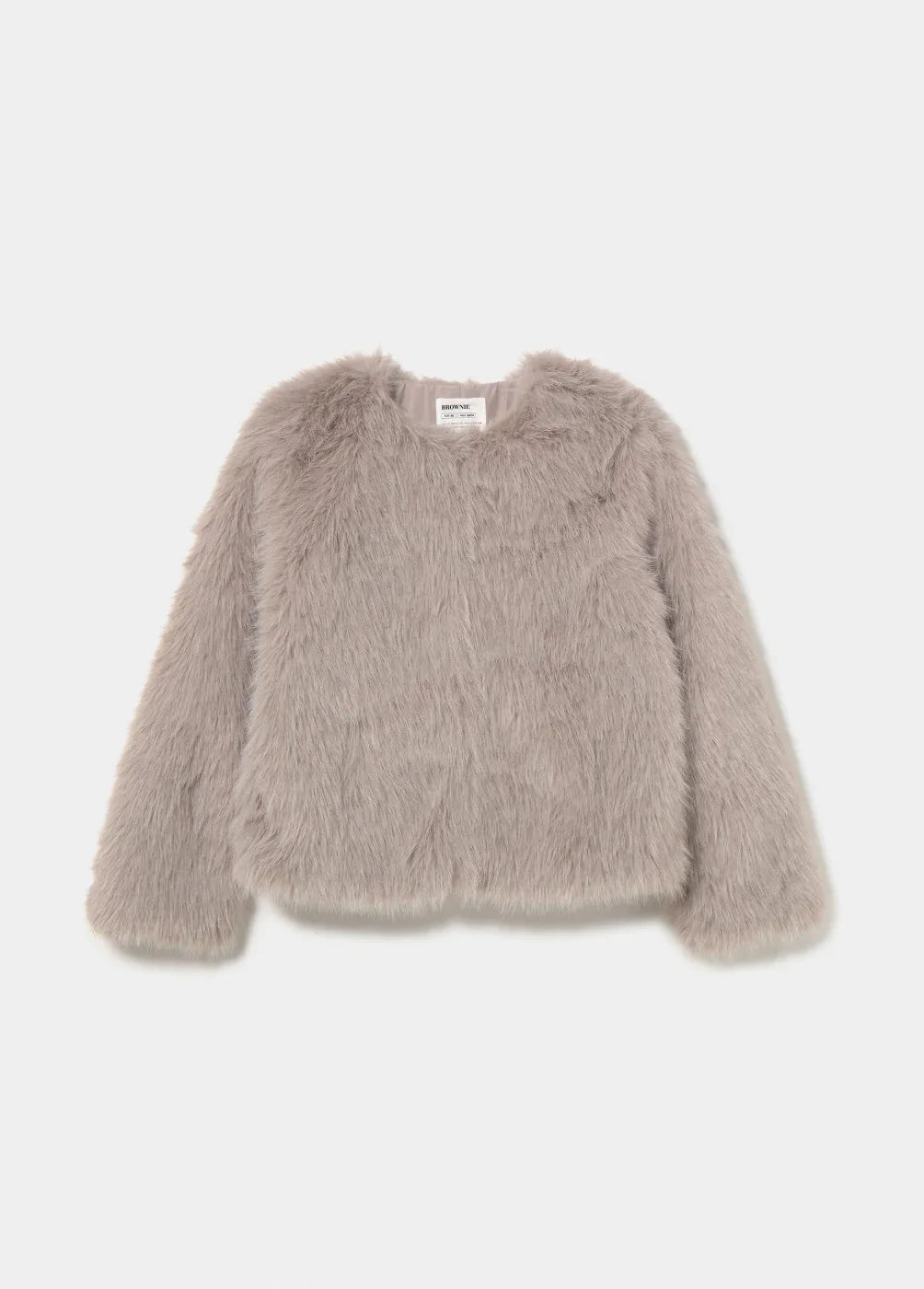 בראוני מעיל פרוותי לנשים - CHOZEN