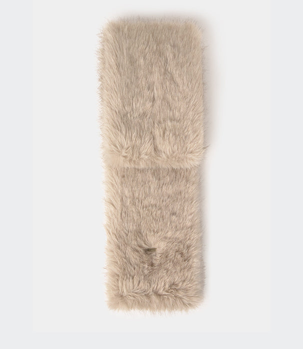 בראוני צעיף פרוותי לנשים