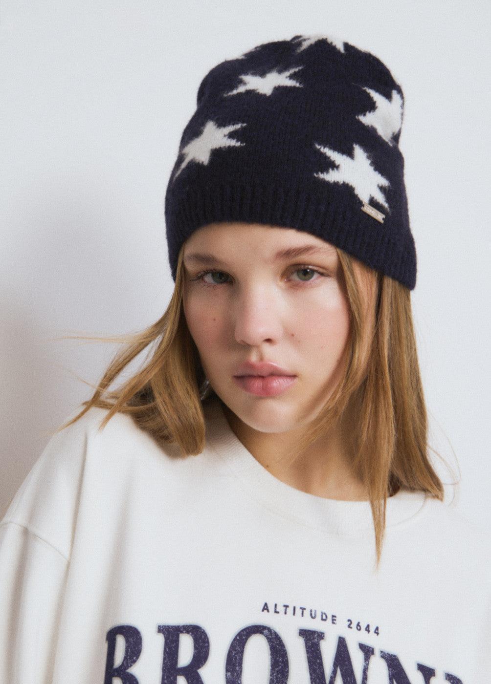 בראוני כובע צמר לנשים