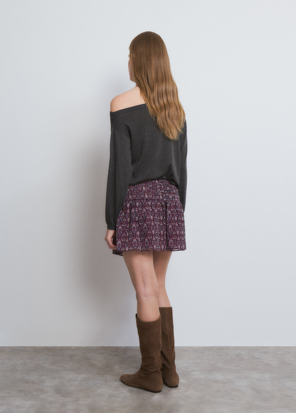 בראוני חצאית מיני לנשים