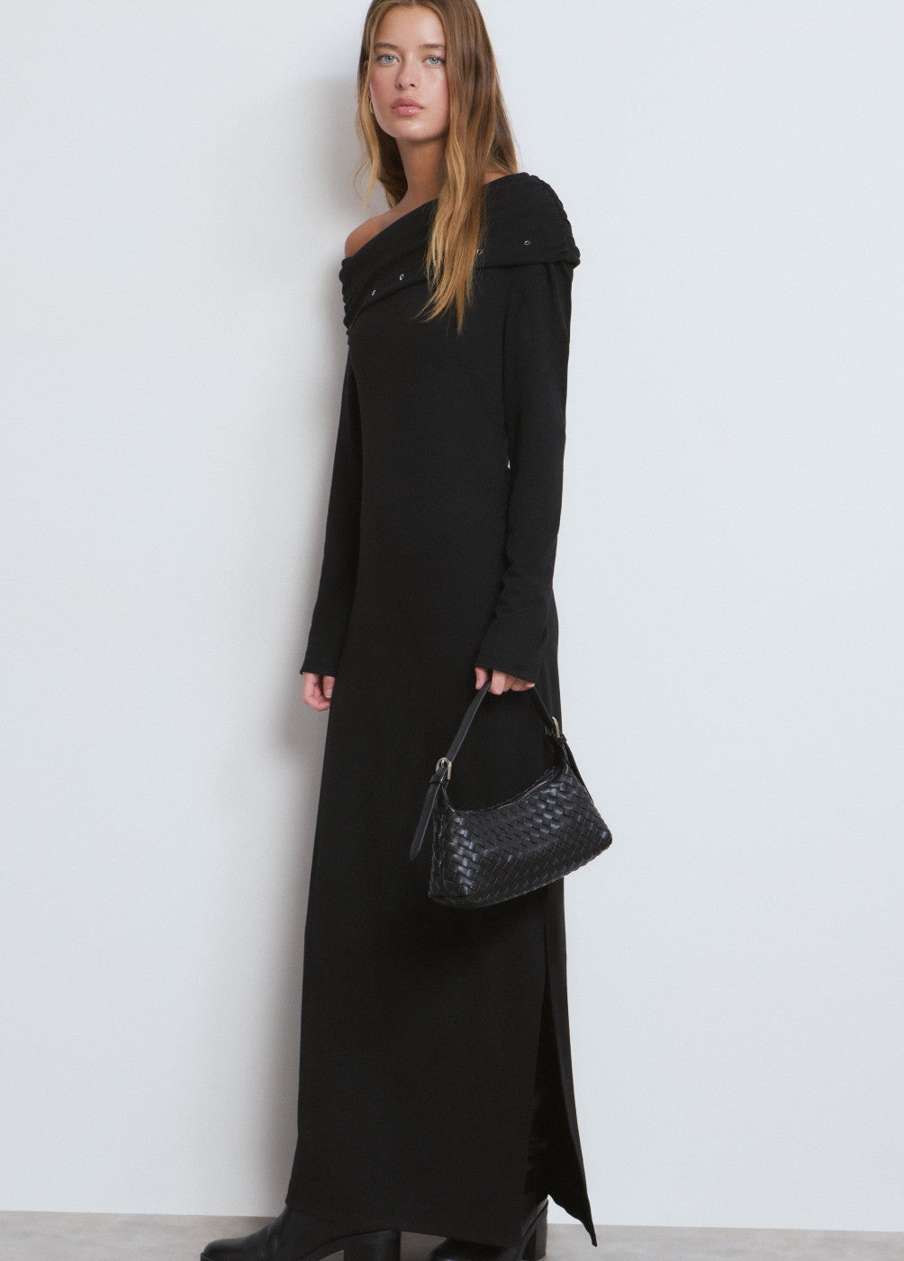 בראוני שמלת מקסי לנשים