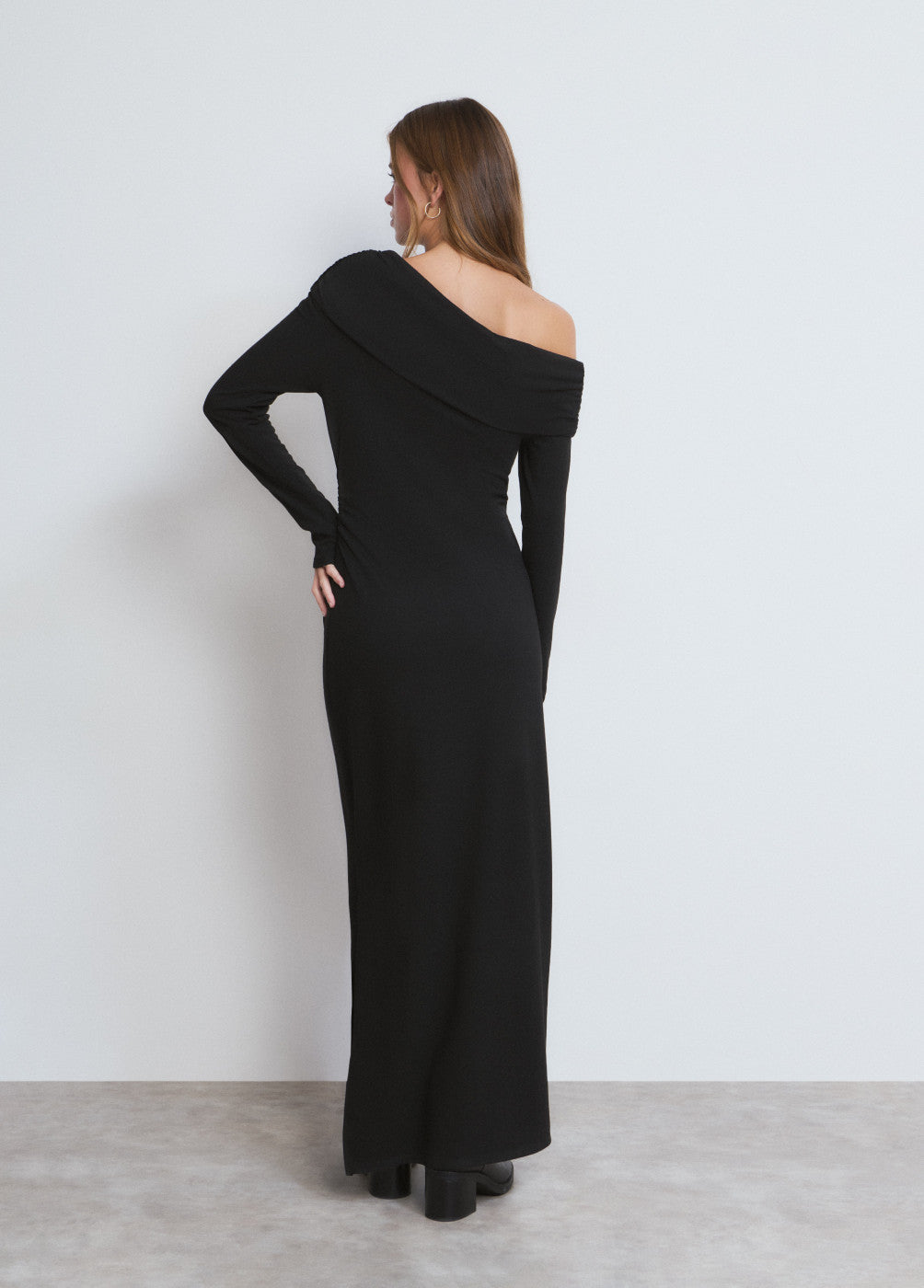 בראוני שמלת מקסי לנשים