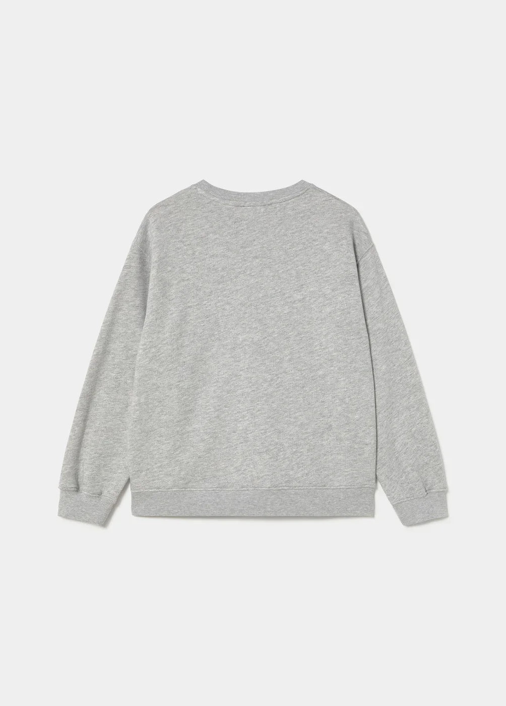 סווטשירט אפור קלאסי חלק, מבט אחורי, אופנה CHOZEN מבית היבואן הרשמי קבוצת אלפא