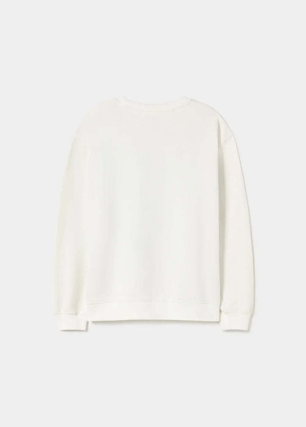 סווטשירט לבן חלק, קדמת חולצה, אופנה CHOZEN, קבוצת אלפא