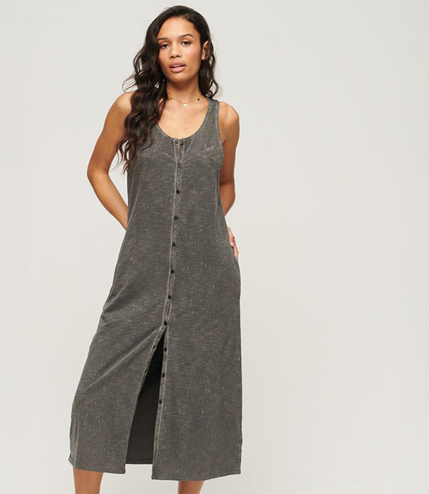 סופרדריי שמלת מידי עם כפתורים