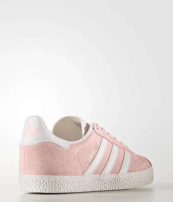 סניקרס ורודות לנשים adidas gazelle עם שלושה פסים לבנים, ביבוא קבוצת אלפא CHOZEN