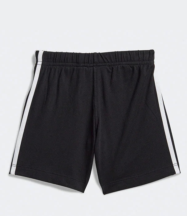 מכנסי ספורט שחורים עם פסי צד לבנים, צילום מוצר CHOZEN