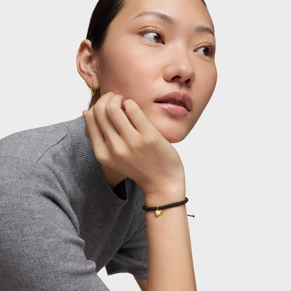 טואוס צמיד חוט Flechazo לב כפול מזהב — תמונה 6 מתוך 6 - CHOZEN