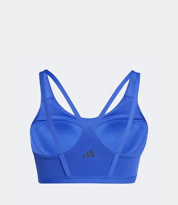 טופ ספורט נשים כחול עם כתפיות דקות וסמל אדידס מלפנים, CHOZEN מותגים עולמיים