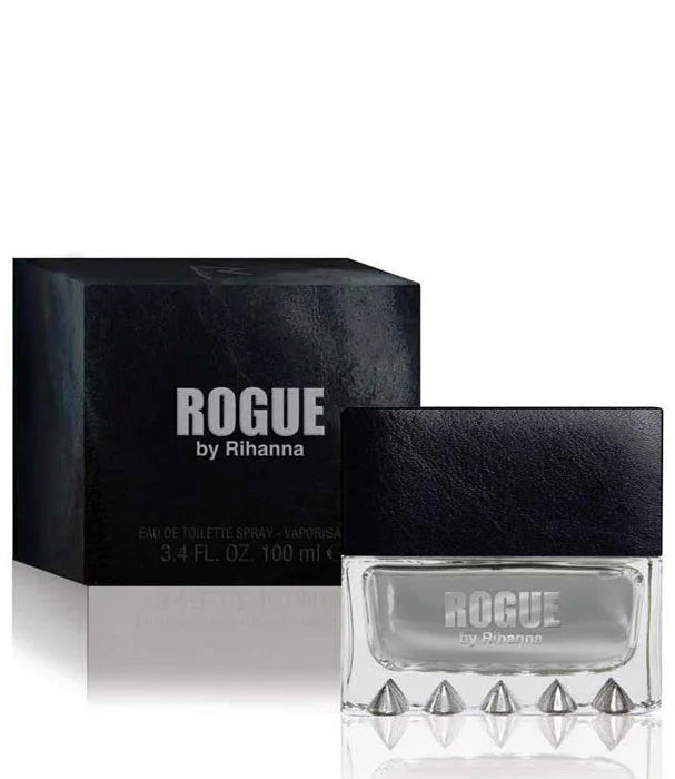בושם לגבר ROGUE by Rihanna, אריזת 100 מ"ל, מוצג עם קופסה שחורה, נבחר על ידי CHOZEN