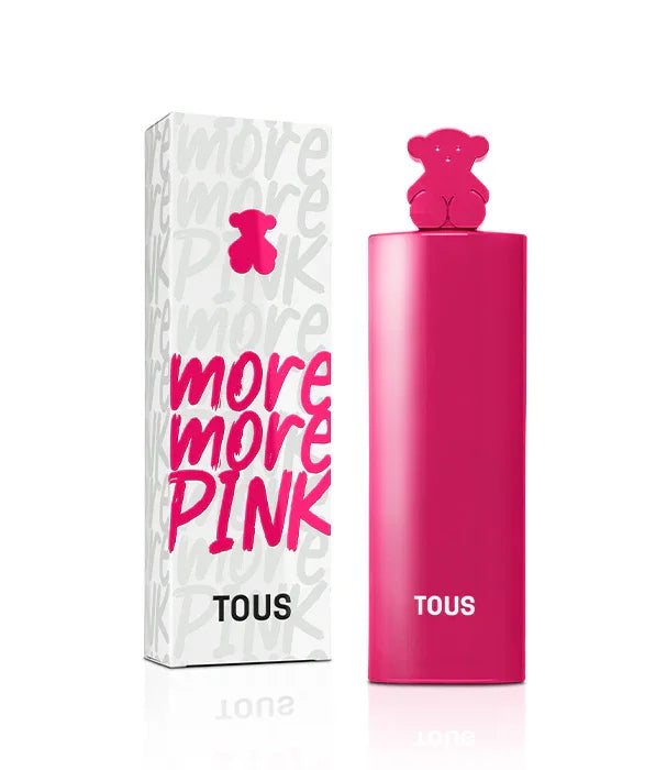 בושם TOUS More More Pink בקבוק ורוד עם מכסה דובי ואריזה מעוצבת, מותגים ב-CHOZEN