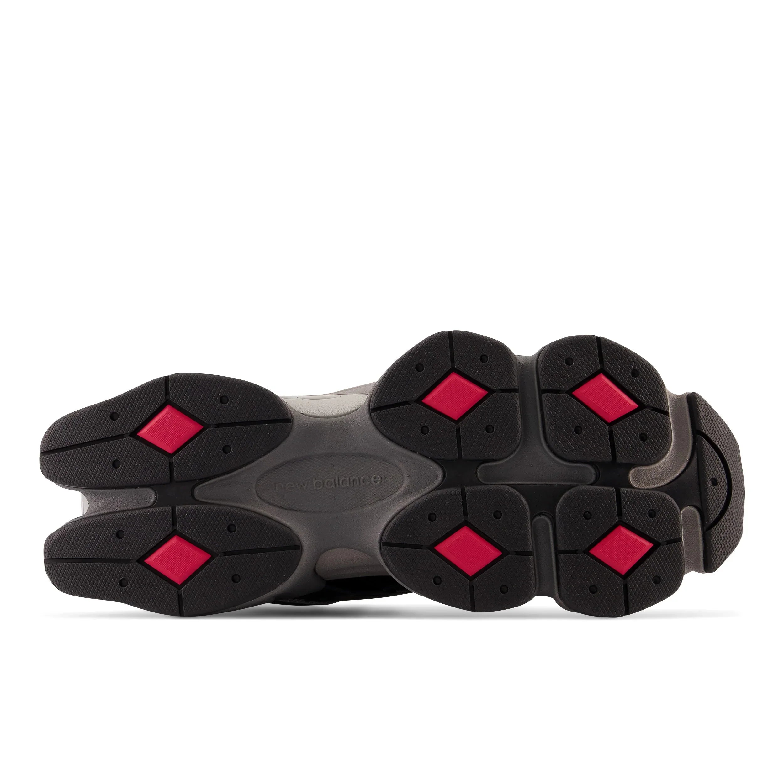 סוליית נעל ניו באלאנס u9060 שחורה עם יהלומים אדומים, צילום מוצר CHOZEN