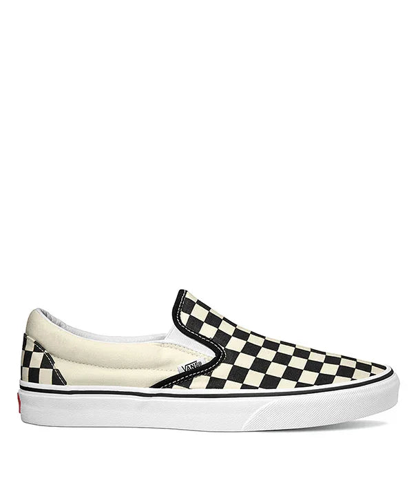 נעל ואנס בצבע שחור-לבן בדוגמת משבצות, דגם Slip-On, מבית CHOZEN מותגים מובילים