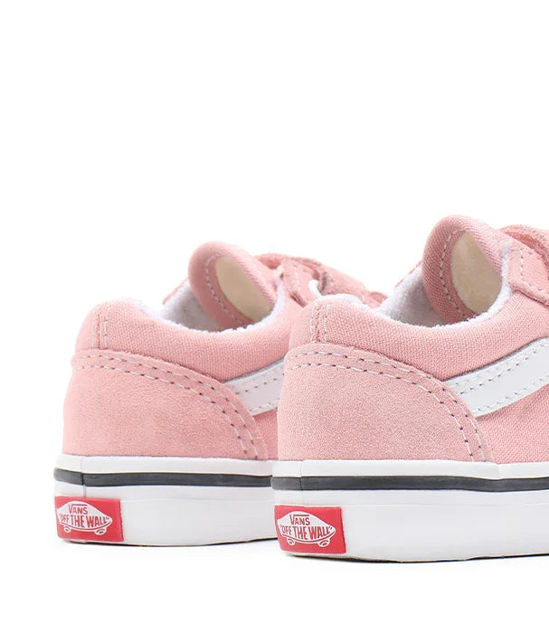 נעלי ואנס ורודות לתינוקות עם סוליה לבנה, בחנות המותגים CHOZEN