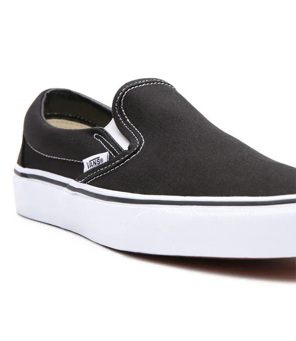 נעל ואנס סניקרס שחורה לגברים, דגם Slip-On קלאסי, בלעדי ל-CHOZEN