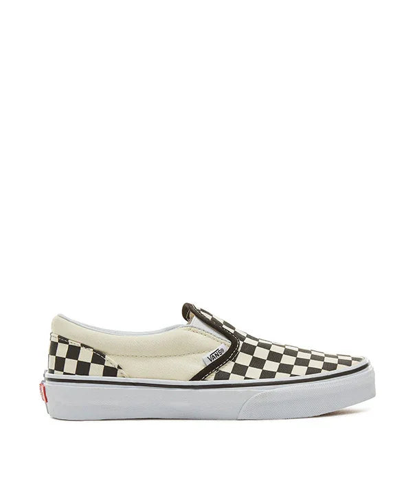 נעל ואנס סליפ און דגם שחור לבן משובץ מבית CHOZEN מותגים מובילים