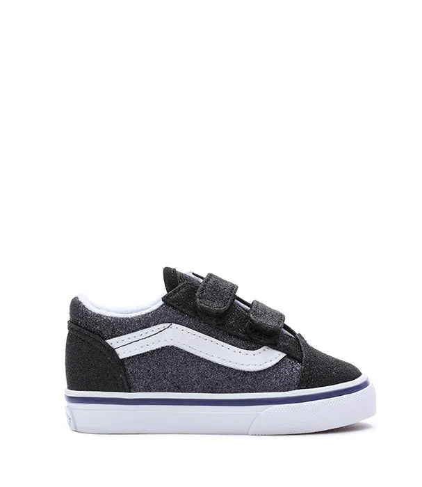 נעל ילדים ואנס שחורה עם רצועות סקוץ', עיצוב קלאסי בחנות CHOZEN, נעלי מותגים