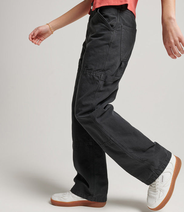 סופרדריי מכנסי קרגו רחבים לנשים