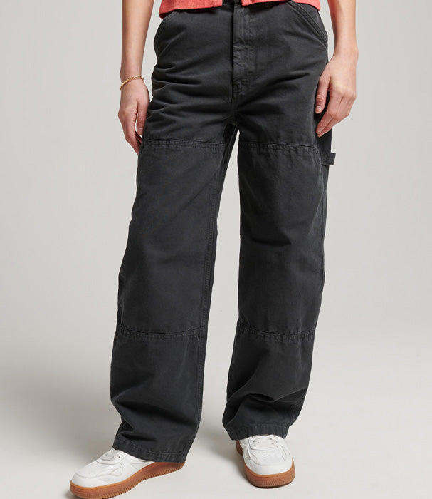 סופרדריי מכנסי קרגו רחבים לנשים