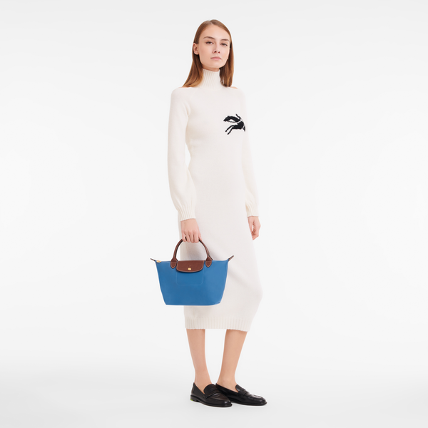 לונגשאמפ תיק יד קטן Le Pliage Original כחול