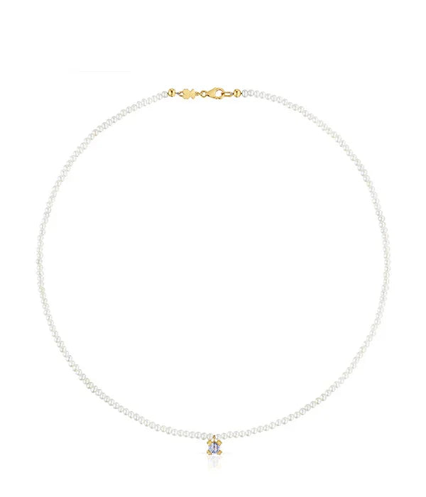 שרשרת פנינים עדינה עם סוגר זהב ותליון קטן, תכשיט יוקרה מבית CHOZEN