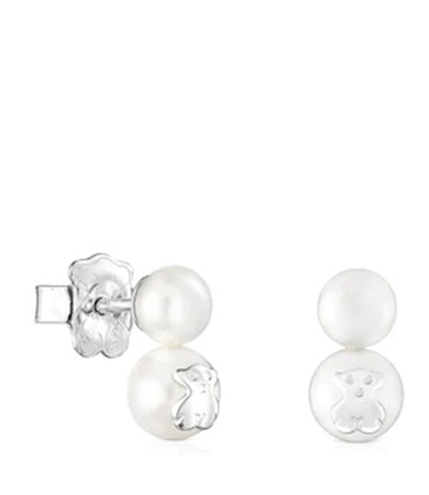 טואוס עגילי פנינה Icon Pearl מכסף