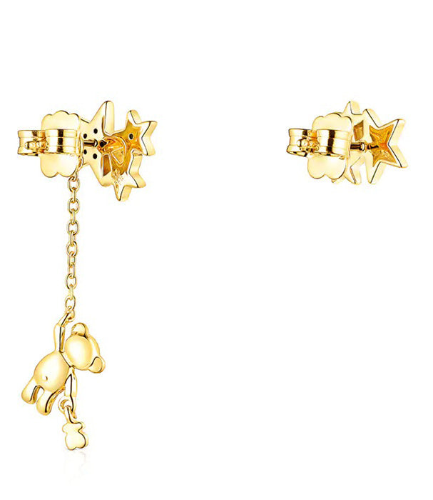 טואוס עגילי כוכבים בשיבוץ אבני חן Teddy Bear Stars מורמייל