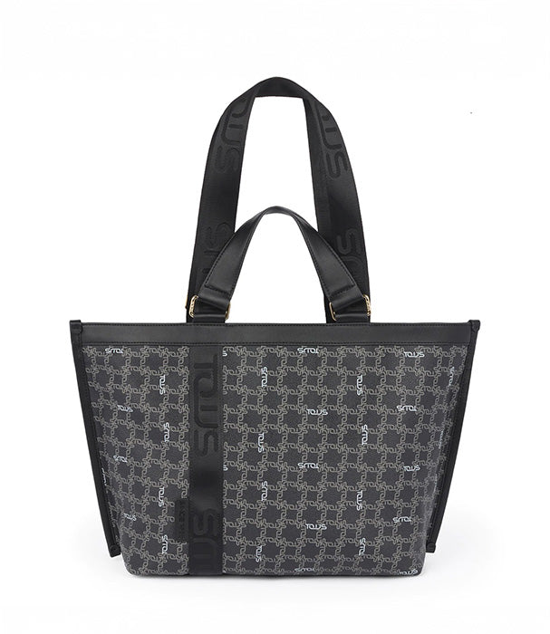 טואוס תיק כתף שחור Logogram