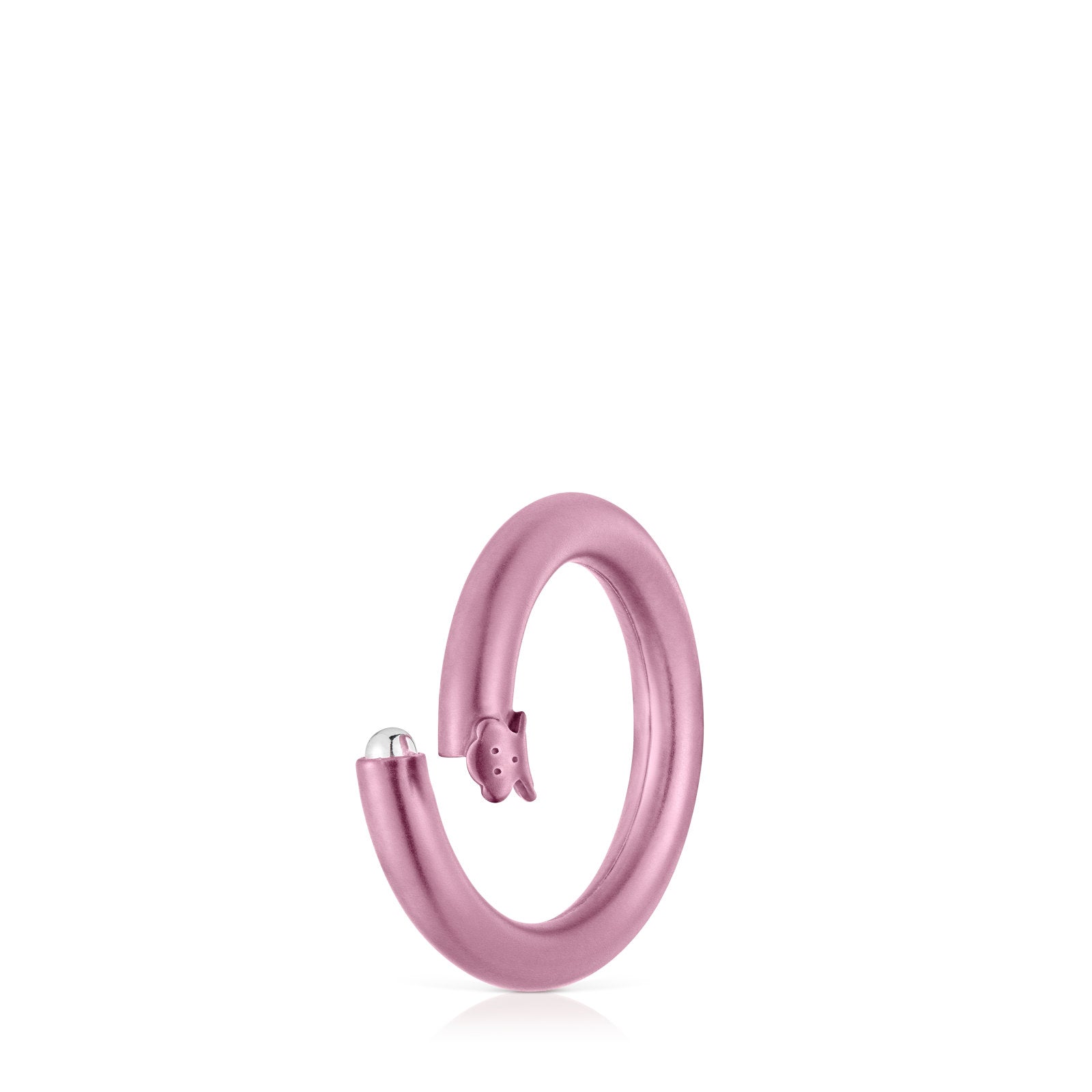 טואוס טבעת בצבע ורוד Hold מכסף