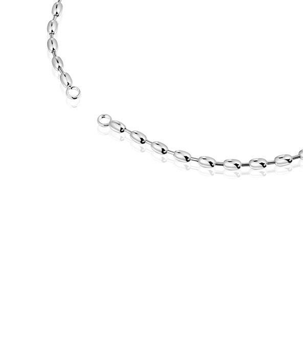 טואוס שרשרת קולר Hold Oval מכסף